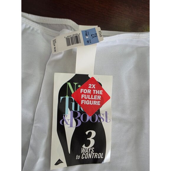 Nip Tuck & Boost Control Shapewear White 2X nwt - Picture 3 of 5